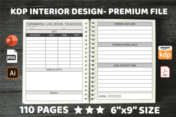 Creating a Professional KDP Interiors Swimming Log Book Tracker: Specifications and Customization Guide