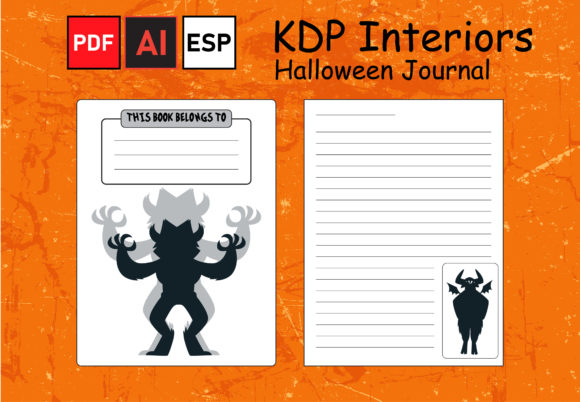 Halloween Journal KDP Interiors 1: Ready-to-Print Assets