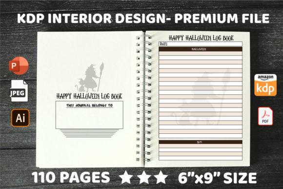 KDP Halloween Planner Design Assets