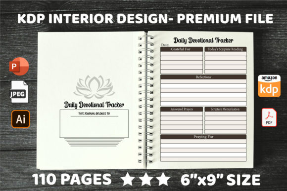 KDP Interiors Daily Devotional Planner: A Dual-Purpose Log