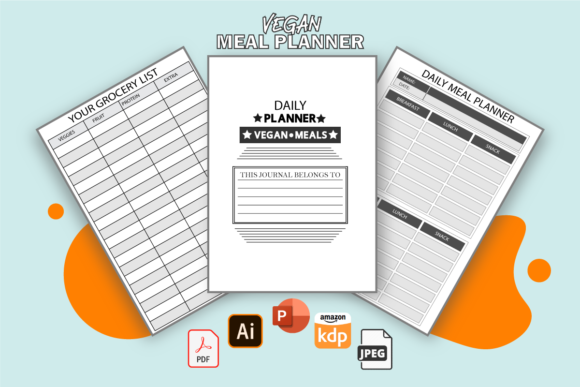 KDP Interiors Daily Meal Planner Vegan: A Strategic Resource for Low-Content Publishers
