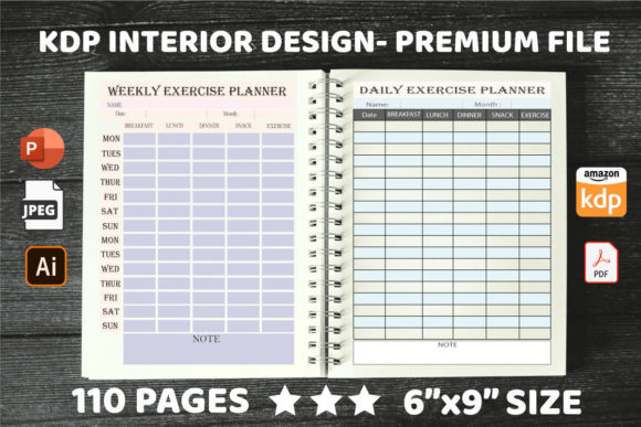 KDP Interiors: Daily Weekly Exercise Design Assets
