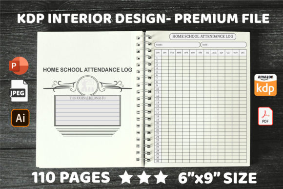 KDP Interiors Home School Attendance Log Design