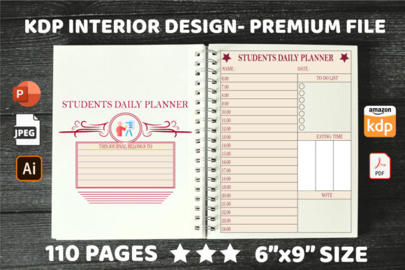 KDP Interiors Students Daily Planner: A Practical Asset for Publishers and Professionals