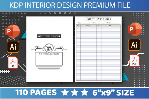 Kdp Interiors Unit Study Planner: Strategic Organization for Professional and Educational Success