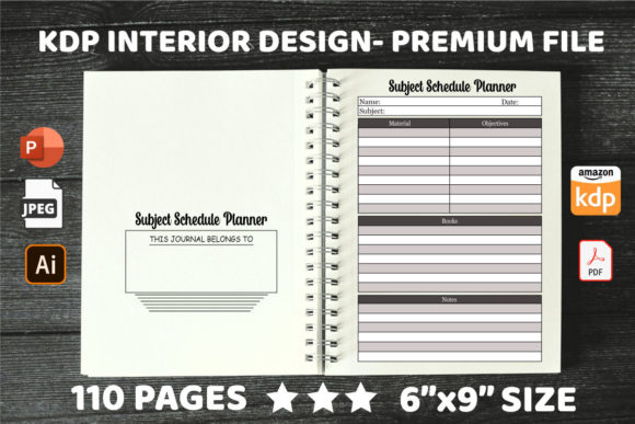 Mastering Organization with the De-Team Subject Schedule Planner: A Comprehensive KDP Interior Guide