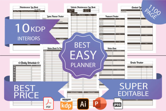 Streamline Your Publishing Workflow with the KDP Interiors Easy Planner Bundle